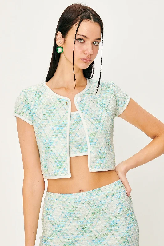 Easy Chic Wear Jenny Cap Sleeve Jacket