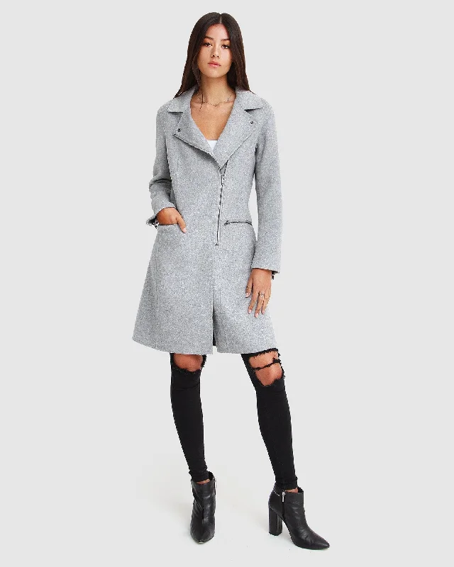 Casual Fit Wear Last Chance Wool Blend Moto Coat