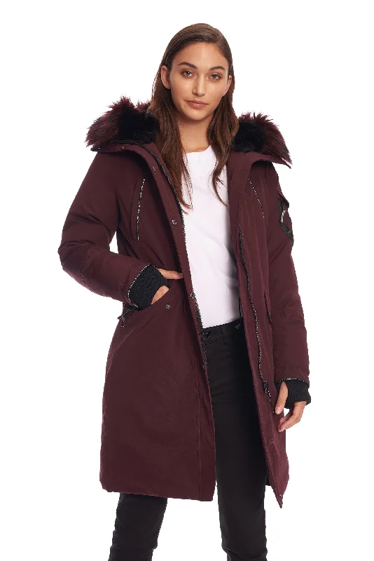 Warm Essentials LAURENTIAN | WOMEN'S VEGAN DOWN (RECYCLED) LONG PARKA