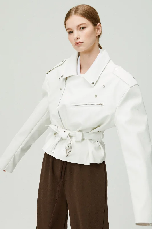 Free And Casual Megan Oversized Rider Jacket