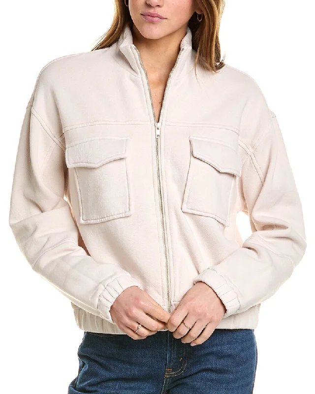 Layered Style Monrow Seamed Bomber Jacket