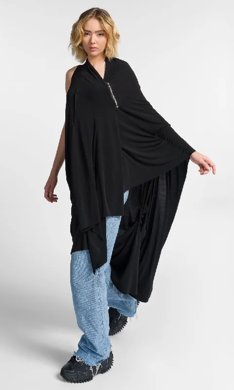 Elegant Style Multi Way Long Tunic Vest