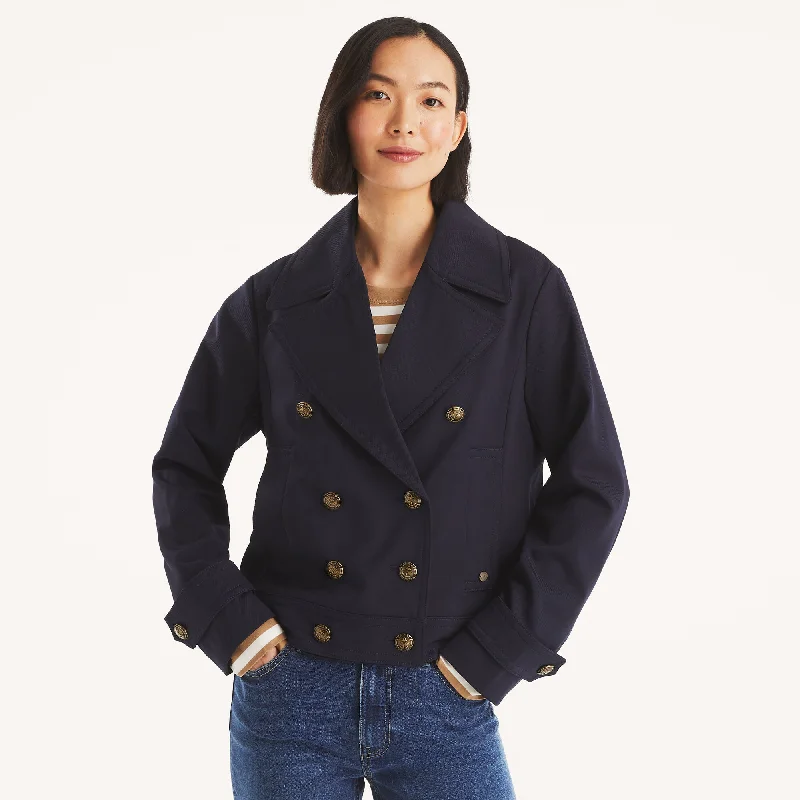 Exclusive Customization Nautica Womens Solid Peacoat