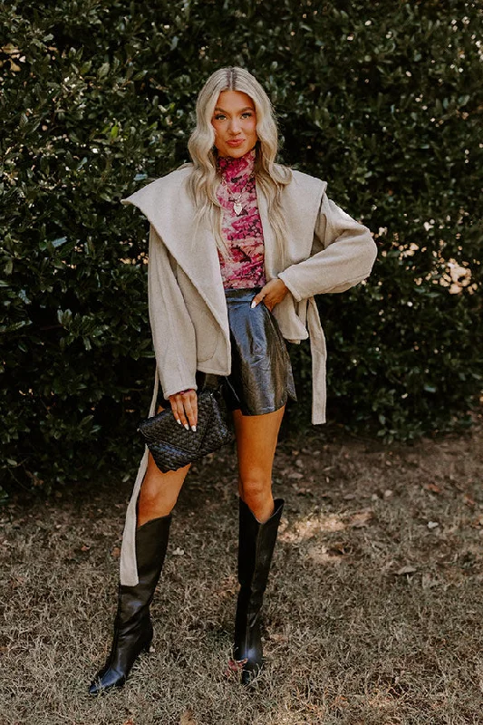 Chic Relaxation Paris Bound Jacket in Light Oatmeal