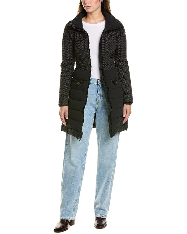 Stylish Wear Post Card Porong Down Coat