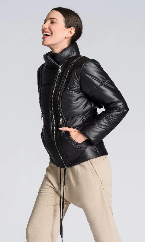 Cozy Fit Quilted Jacket with Detachable Sleeves