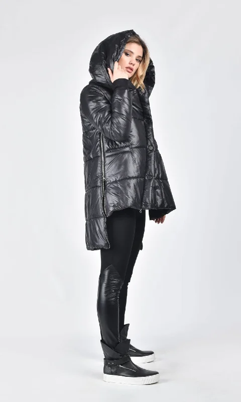 Cozy Pants Side Zippered Quilted Jacket