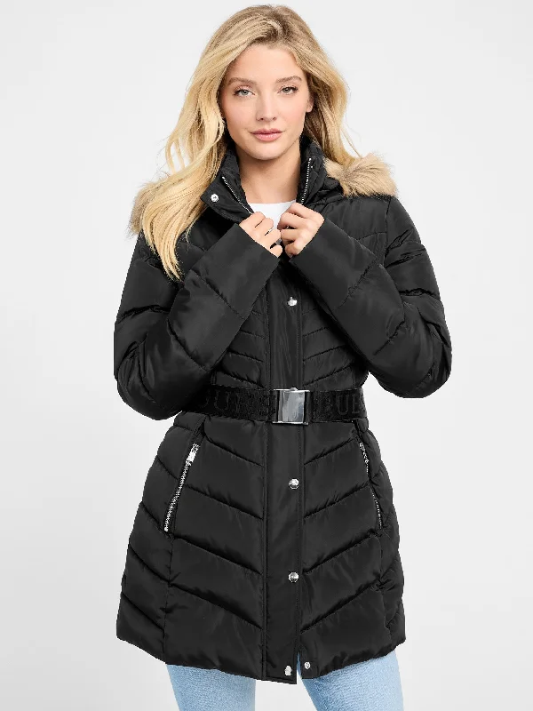 Elegant And Simple Stevie Hooded Puffer Coat
