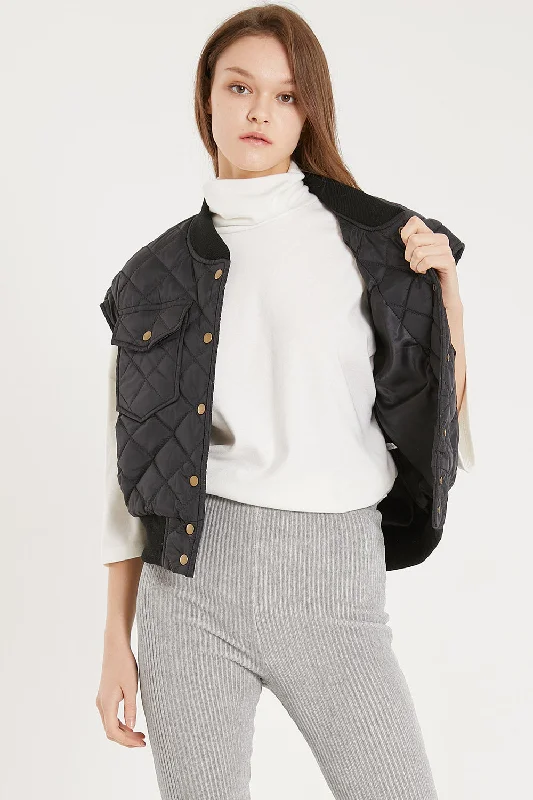 Soft Clothing Tanner Diamond Quilted Crop Vest