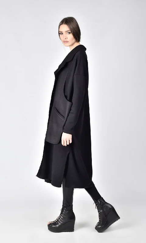 Soft Comfort Wear Trench Coat with Side Slits