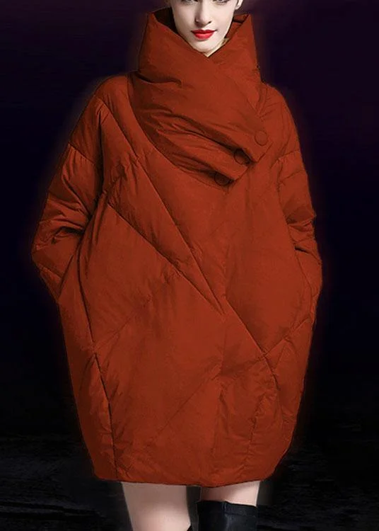 Lounge Chic Trendy Caramel Warm Thick Loose Winter Down Coats