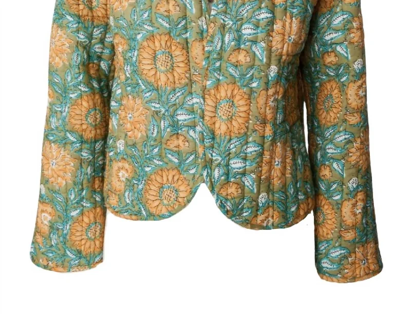 Modernism Women's Quilted Print Jacket In Multi