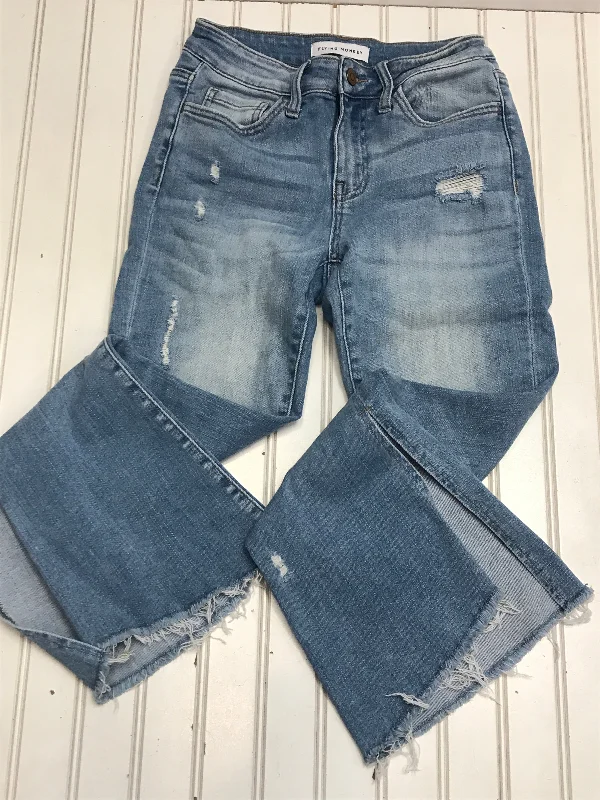 Cool Casuals Jeans Flared By Flying Monkey In Blue Denim, Size: 2
