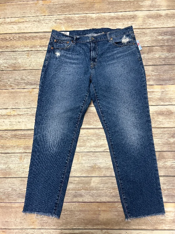 Easy Fashion Jeans Straight By Gap In Blue Denim, Size: 14