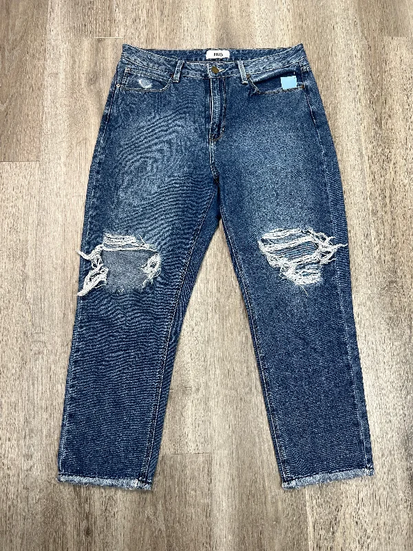 Urban Wear Jeans Straight By Just Black In Blue Denim, Size: 8