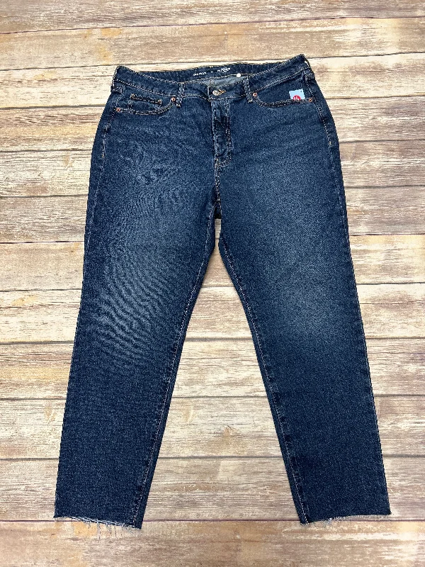 Versatile Style Jeans Straight By Old Navy In Blue Denim, Size: 16