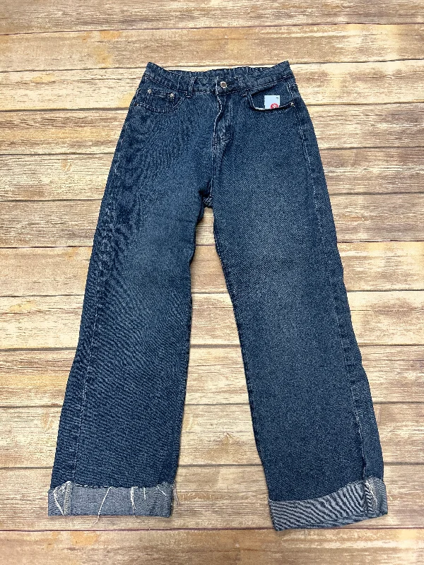 Active Gear Jeans Wide Leg By Cme In Blue Denim, Size: M