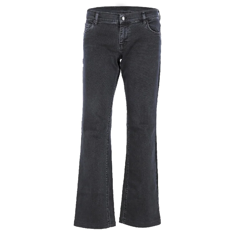 Effortless Style Prada Boot-Cut Jeans in Grey Cotton Denim