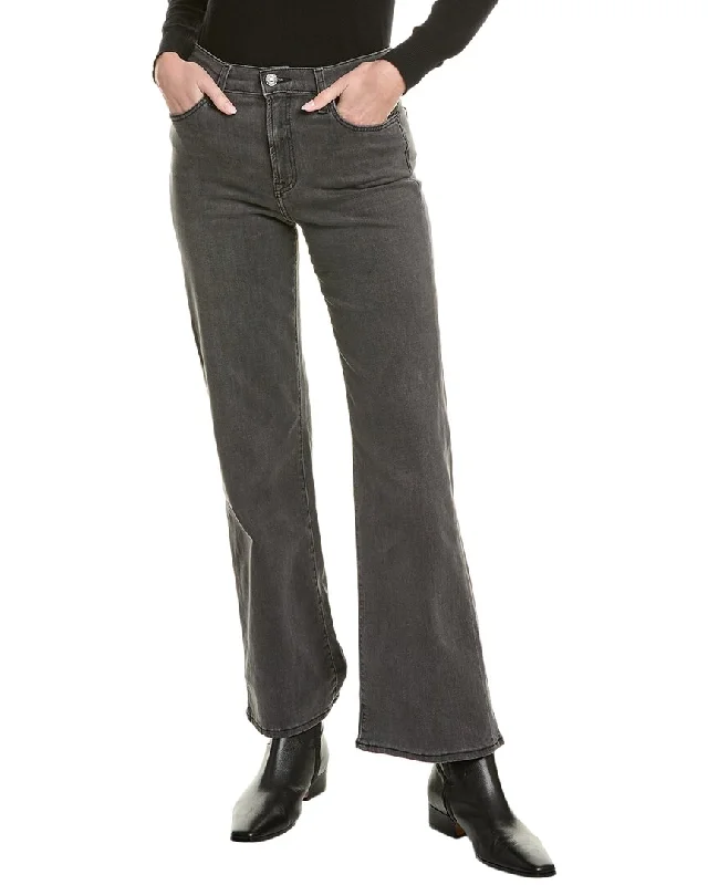 Embroidered Letters 7 For All Mankind Alexa Washed Black Trouser Jean