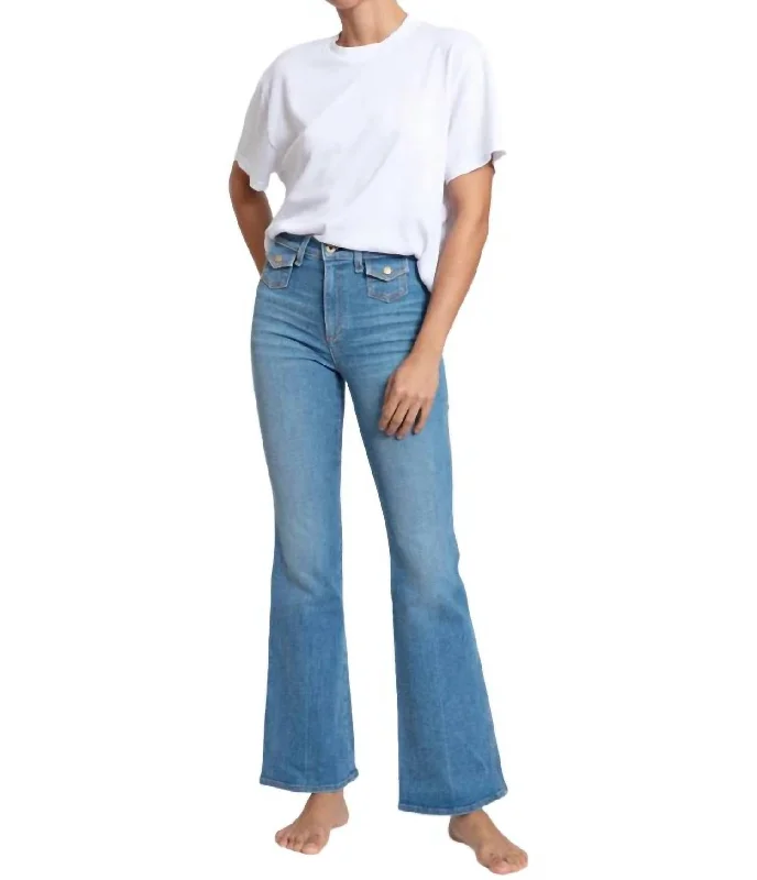 Hooded design 70S Boot Jean In Limey