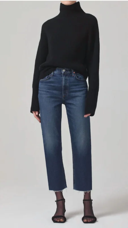 Celebrity Picks Daphne Crop High Rise Stovepipe In Everdeen