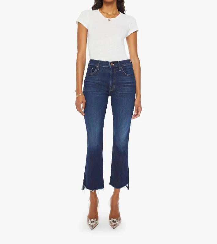 Cozy Lounge Wear Insider Crop Fray Jean In Off Limits