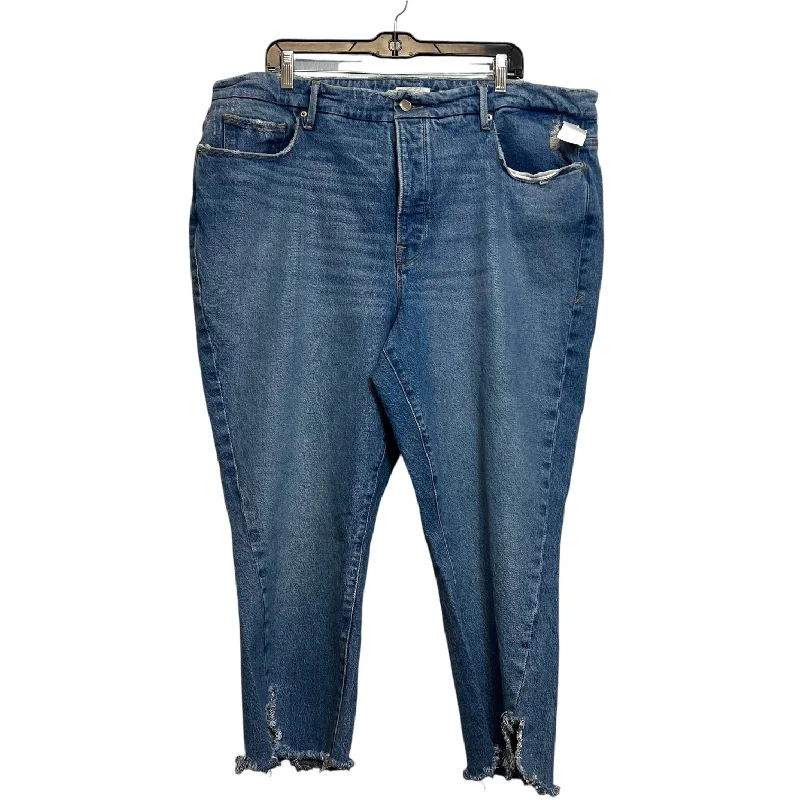 Energy Wear Jeans Cropped By Good American In Denim, Size: 18