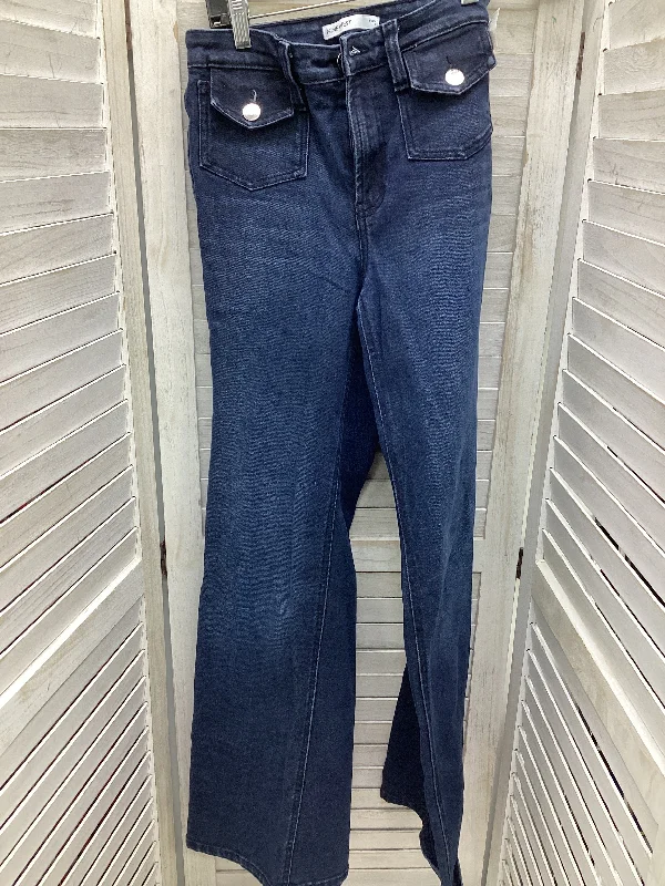 Warm Winter Series Jeans Flared By Nine West In Blue Denim, Size: 6