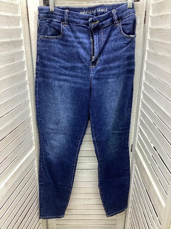 Cozy Chic Trends Jeans Jeggings By American Eagle In Blue Denim, Size: 14