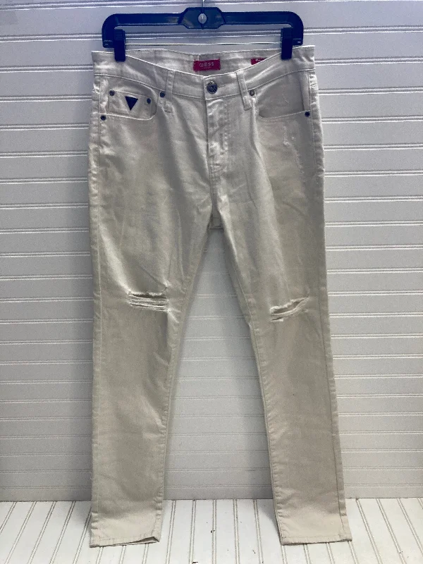 Soft Casuals Jeans Skinny By Guess In White, Size: 12