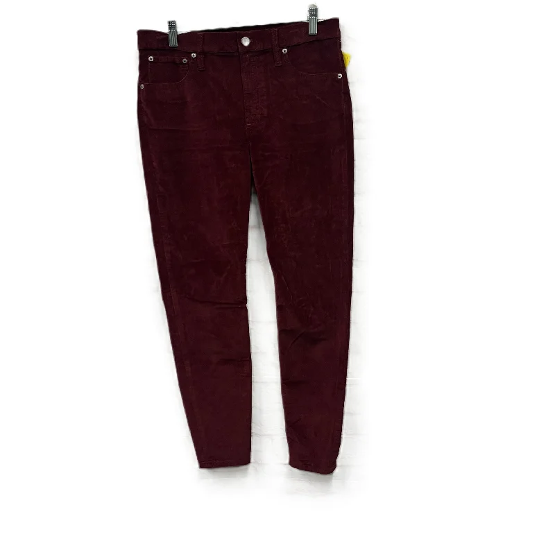 Personalized Clothing Jeans Skinny By J. Crew In Red, Size: 10