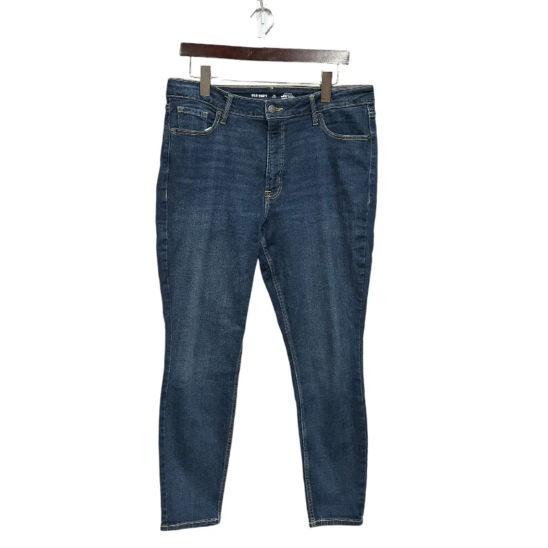 Modern Chic Jeans Skinny By Old Navy In Blue Denim, Size: 14
