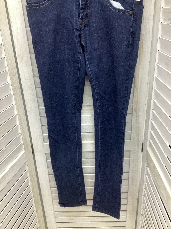 Low-key Luxury Jeans Skinny By Papaya In Blue Denim, Size: 5