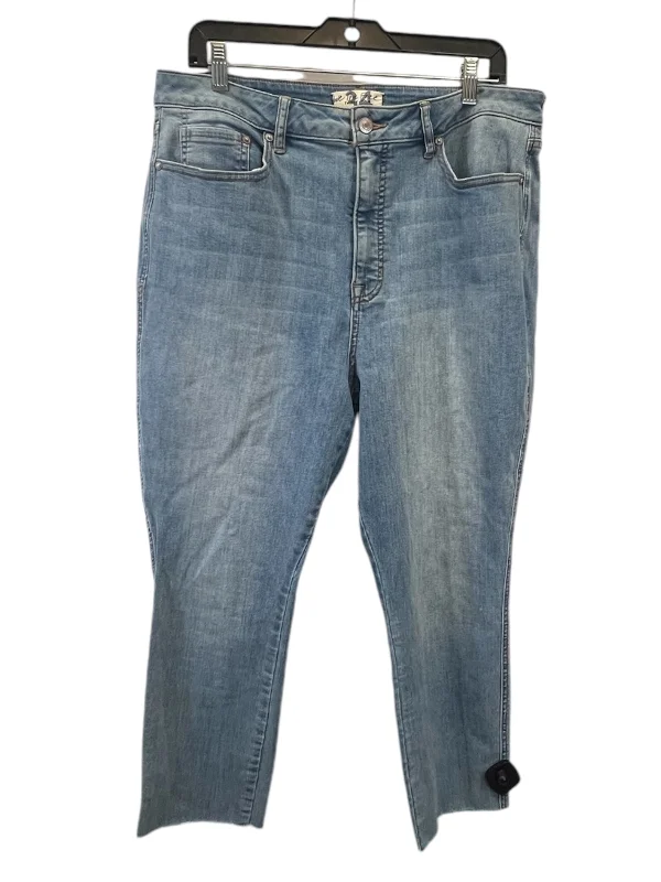 Stylish Fit Jeans Skinny By We The Free In Blue Denim, Size: 12
