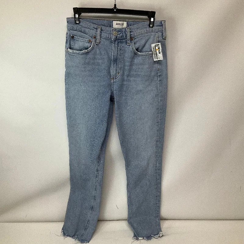 Fashion Elements Jeans Straight By Agolde In Blue Denim, Size: 2