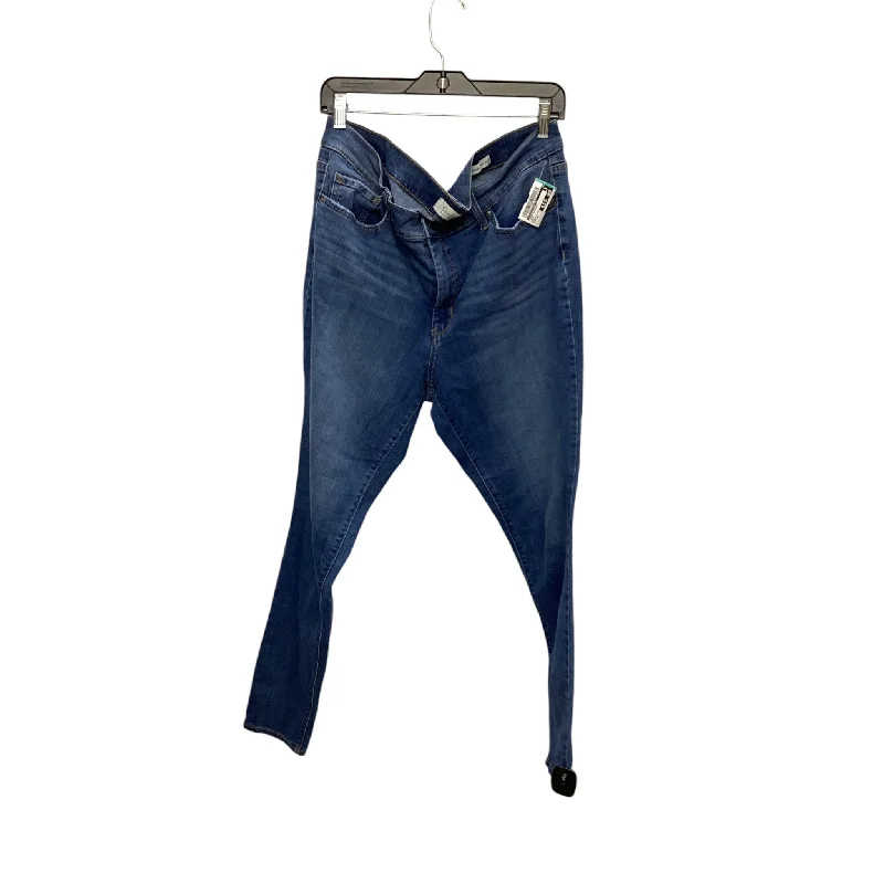 Unique Design Jeans Straight By Jessica Simpson In Blue, Size: 16