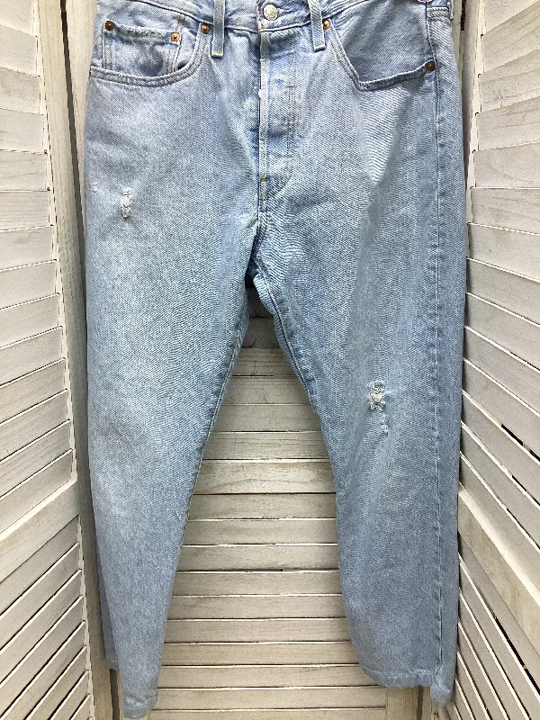 Bottom And Versatile Jeans Straight By Levis In Blue Denim, Size: 8