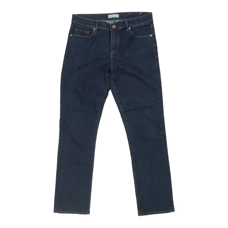 Urban Comfort Jeans Straight By Loft In Blue Denim, Size:10