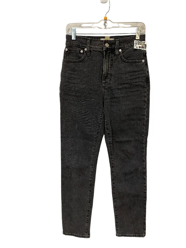 Embroidered Letters Jeans Straight By Madewell In Black, Size: 24