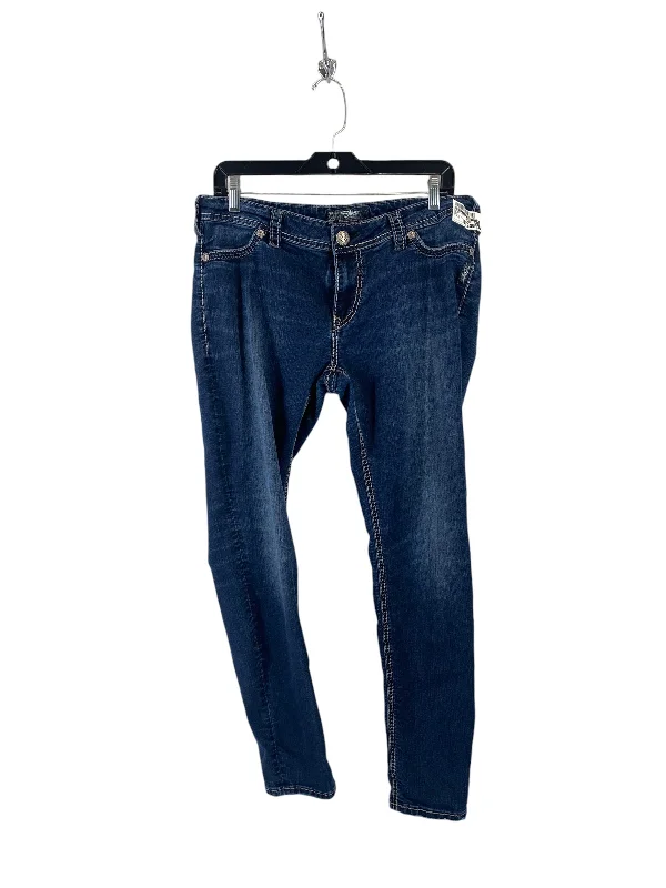 Cozy Footwear Jeans Straight By Silver In Blue, Size: 34