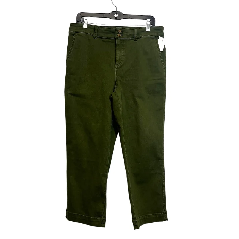 Comfortable Outfits Jeans Straight By Talbots O In Olive, Size: 10p