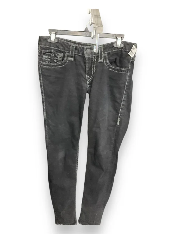 Lazy Style Jeans Straight By True Religion In Black, Size: 10