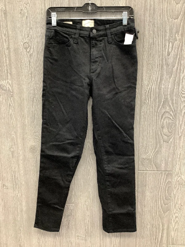 Personalized Design Jeans Straight By Universal Thread In Black Denim, Size: 4