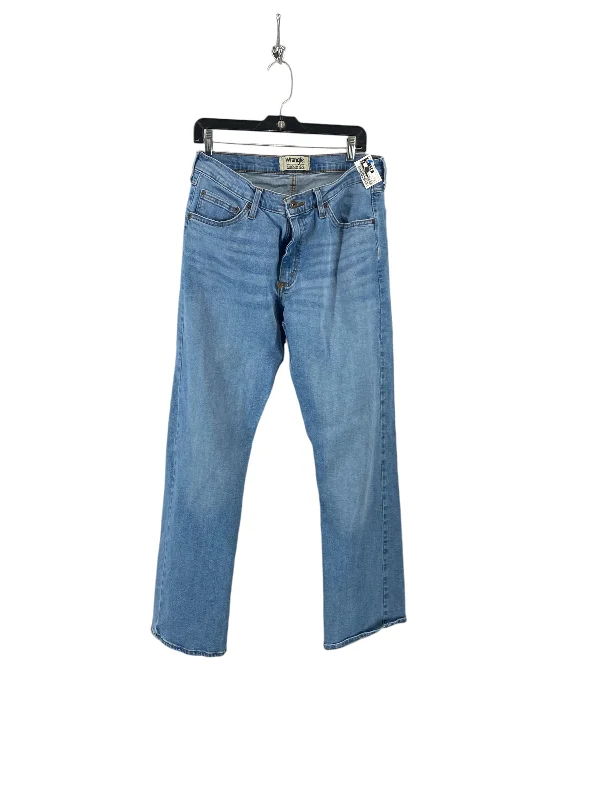 Light Dressing Jeans Straight By Wrangler In Blue Denim, Size: 12