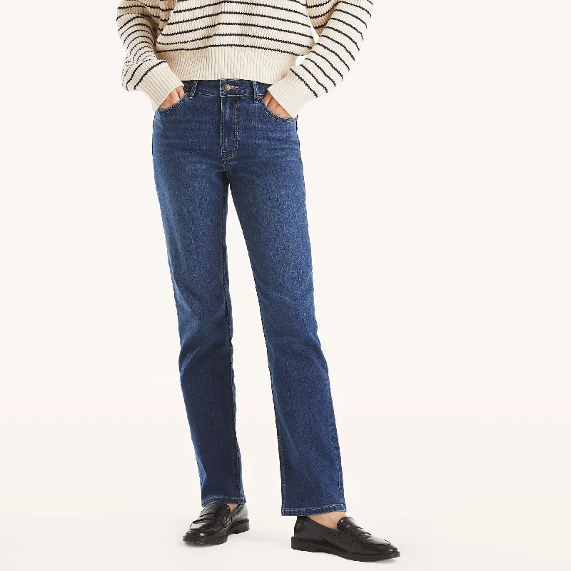 Soft Tops Nautica Womens Mid-Rise Straight Denim