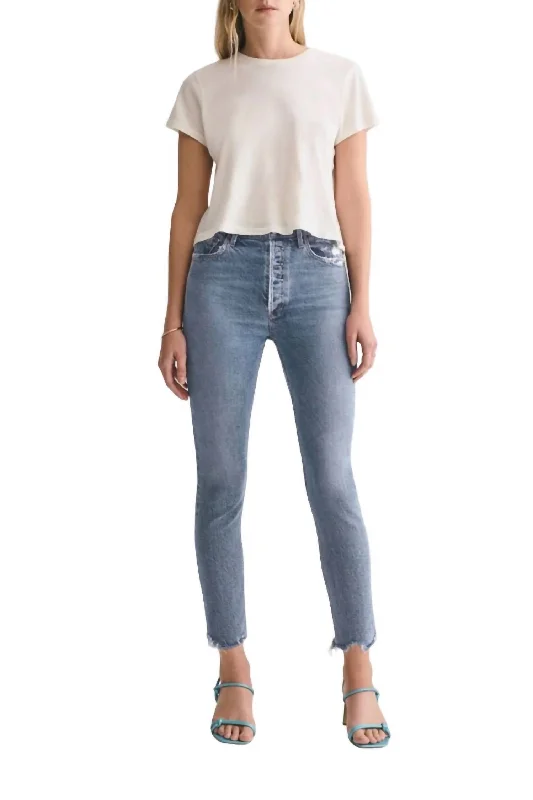 Relaxed Clothing Nico High Rise Slim Jean In Rooted