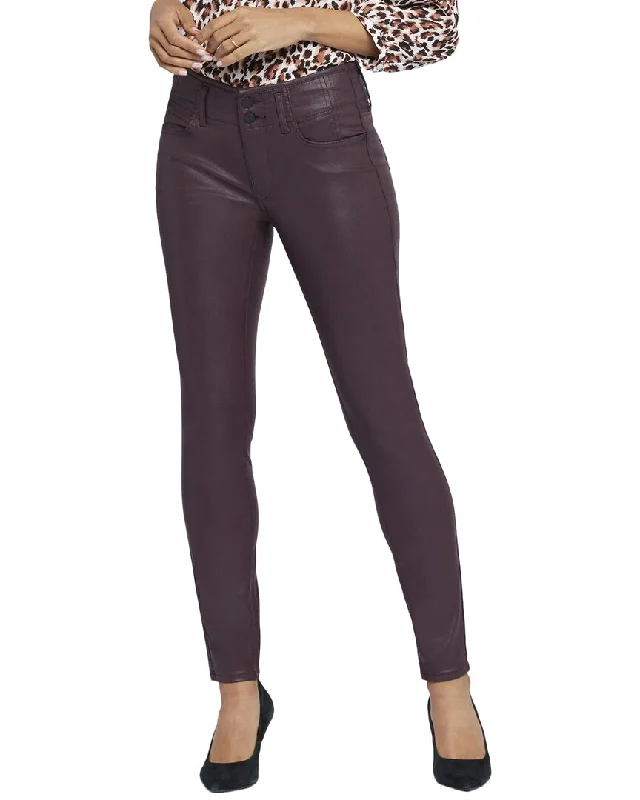 Body Design NYDJ Ami Dark Cherry Coated Skinny Leg Jean