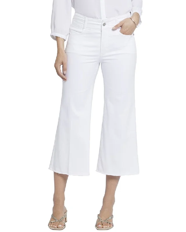 Thin Design NYDJ Brigitte Optic White Wide Leg Jean