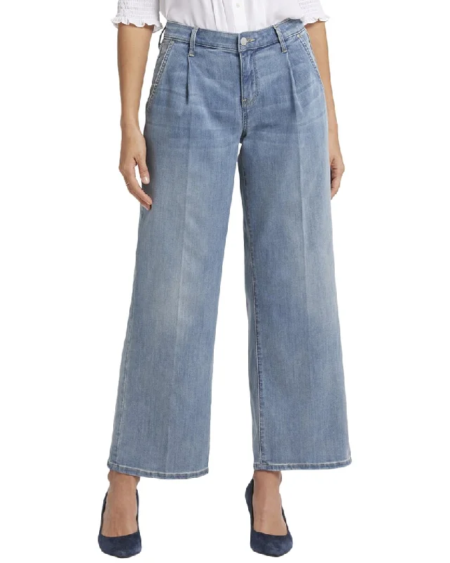 High-quality Fabrics NYDJ Petite Teresa Indigo Stream Ankle Crop Jean