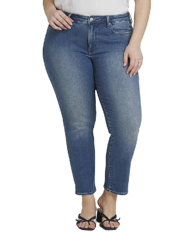 French Retro NYDJ Plus Sheri Clean Horizon Ankle Crop Jean